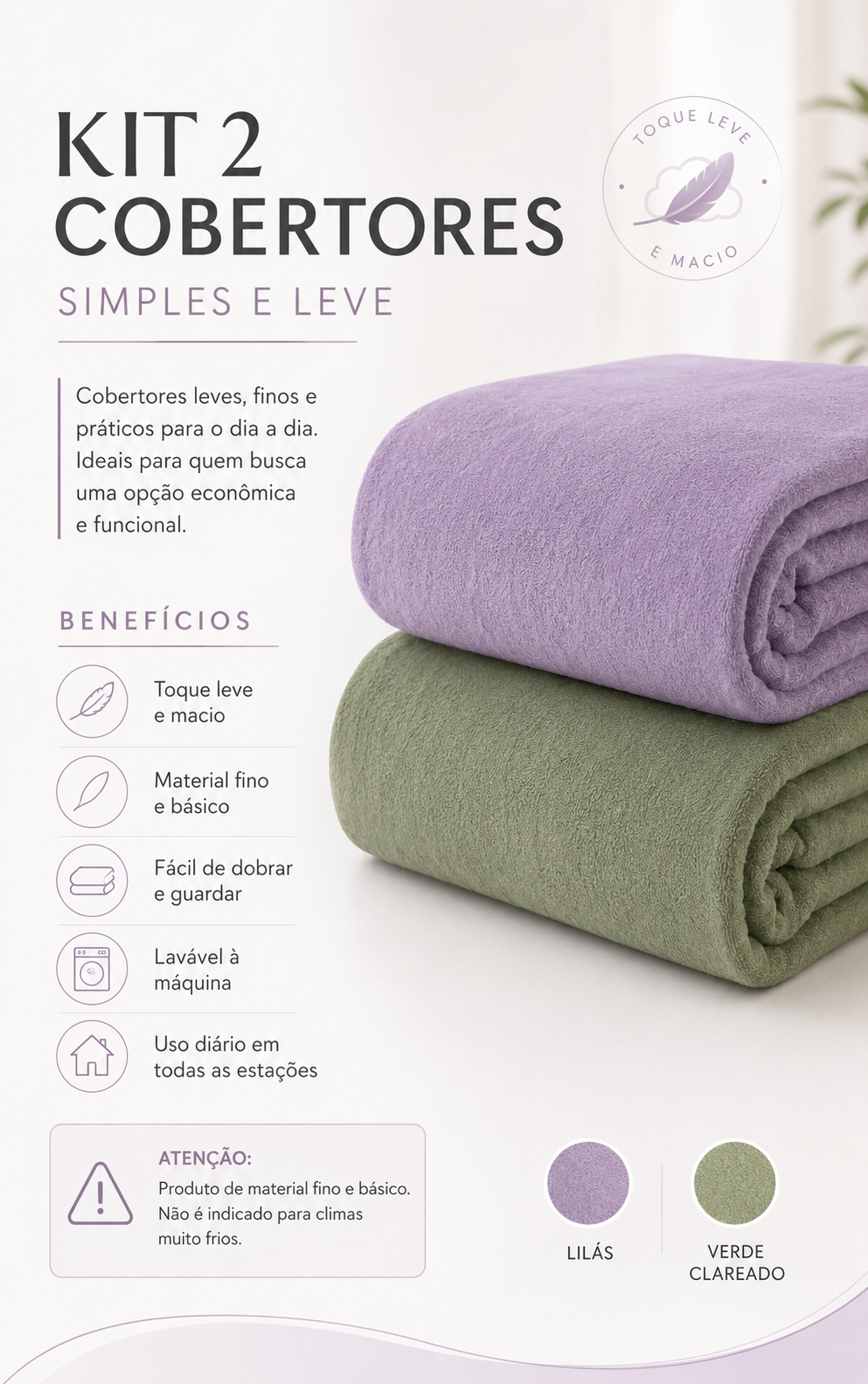 Kit Duplo Cobertores - Bummes Exclusive©